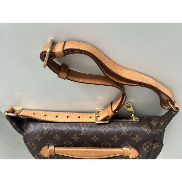 Louis Vuitton LV Monogram Bum Bag Waist Belt Crossbody Brown Canvas - Picture 8 of 9